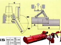 Concept Perugini XS 165 Svingbar Slagleklipper - Græsmaskiner - Brakslåmaskiner - 5