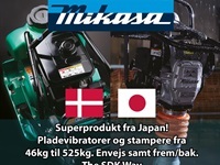 Mikasa MVH 158 Honda GX,Afvibreret håndtag,Timetæller,Cyklonfilter.Kontakt Renè Helsted 24867641 - Pladevibratorer - Frem/bak plader - 3