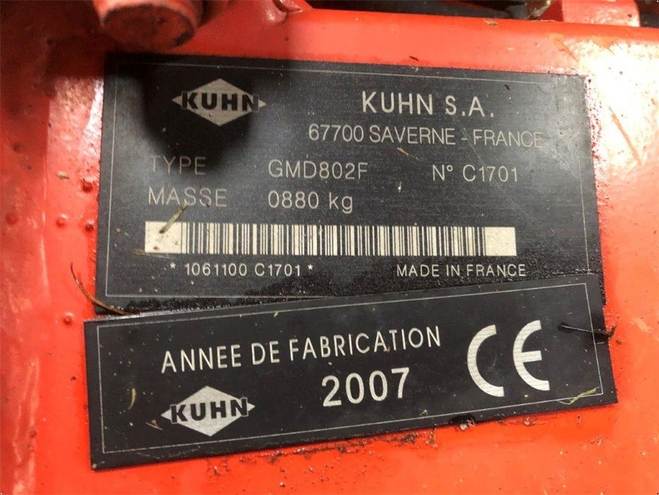 Kuhn GMD 802 F Knivbjælke lige renoveret - Græsmaskiner - Skårlæggere/skivehøstere - 5
