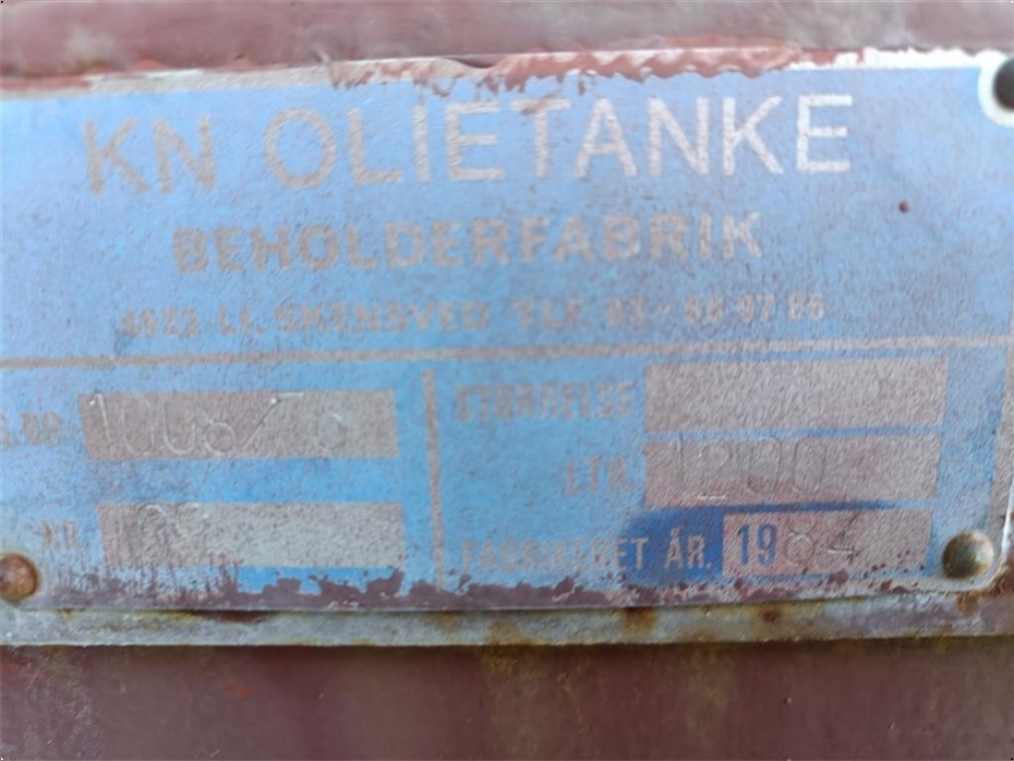 KN Olietank 1200L - Diverse maskiner & tilbehør - Dieseltanke - 3