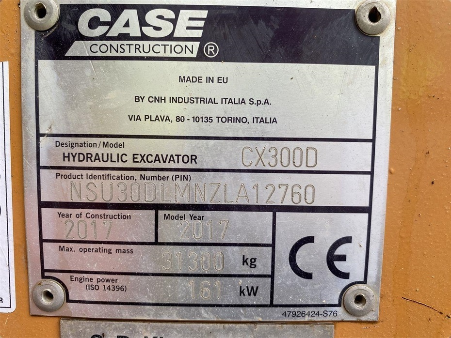 Case CX300C - Gravemaskiner - Gravemaskiner på bånd - 10
