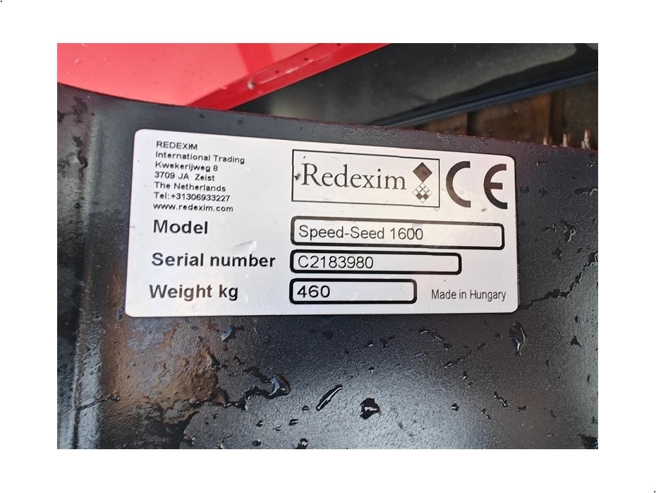 Redexim Speed-Seed 1600 SOM NY - Prikkemaskiner - Liftophængt prikkemaskine - 7