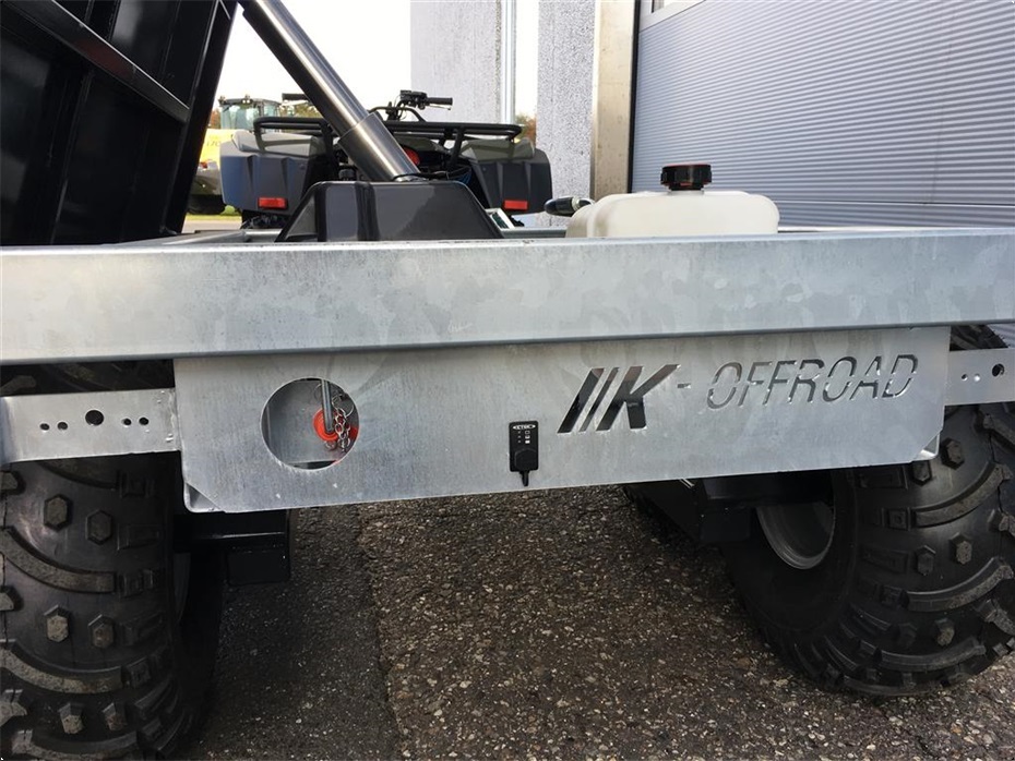 K-vognen K-Offroad 1,2 tons Boggievagn TILBUD - 3-vejs tip, el-hydraulisk - ATV tilbehør - Diverse tilbehør - 8