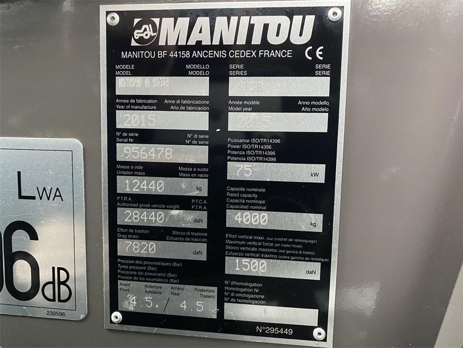 Manitou MT1840 - Læssemaskiner - Teleskoplæssere - 10