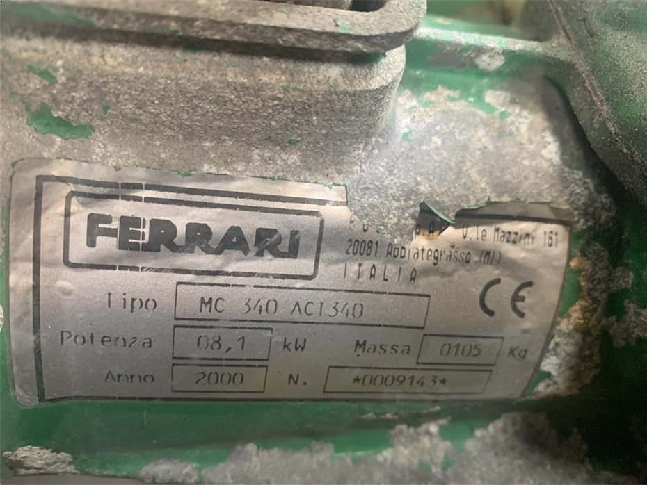 Ferrari 340 benzin med 1 meter kost - Traktorer - To-hjulede - 2
