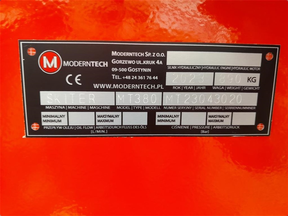 Moderntech MT380 - Læssemaskiner - Minilæssere - 15