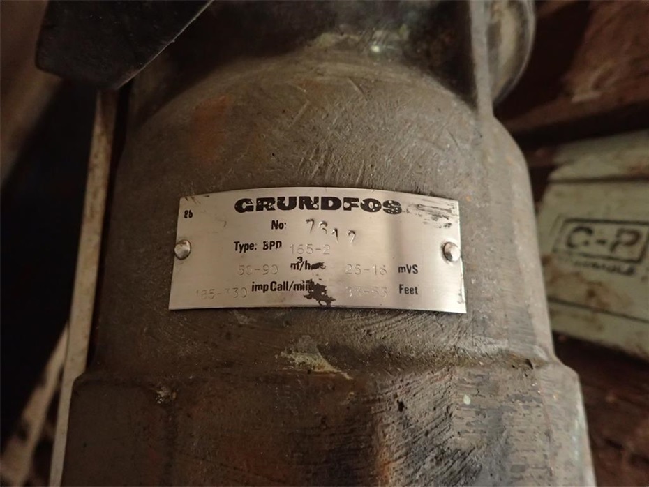 Grundfos SPD-165-2, 50-900m3/time, 7,5 hk - Vandingsmaskiner - Pumper - 1