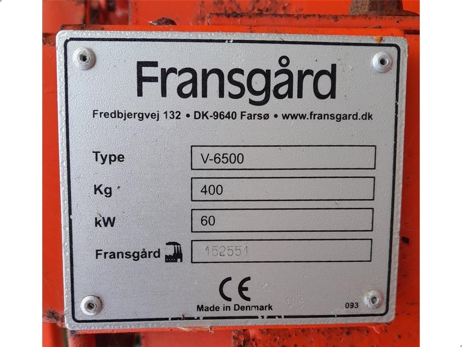 Fransgård V-6500 - Skovspil - 5