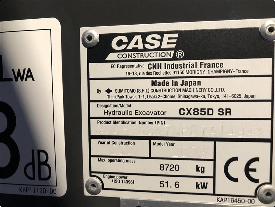 Case CX85D SR - Gravemaskiner - Gravemaskiner på bånd - 14
