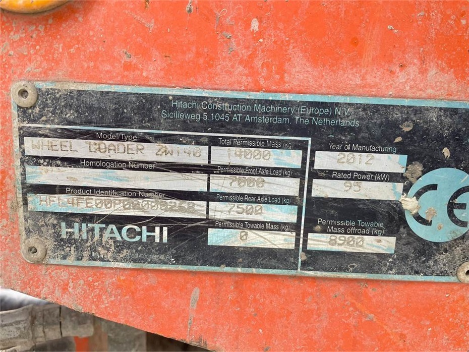 Hitachi ZW140 - Læssemaskiner - Gummihjulslæssere - 12