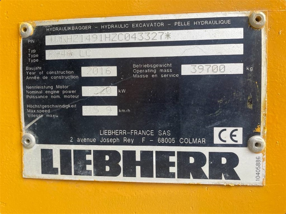 Liebherr R946 LC - Gravemaskiner - Gravemaskiner på bånd - 12