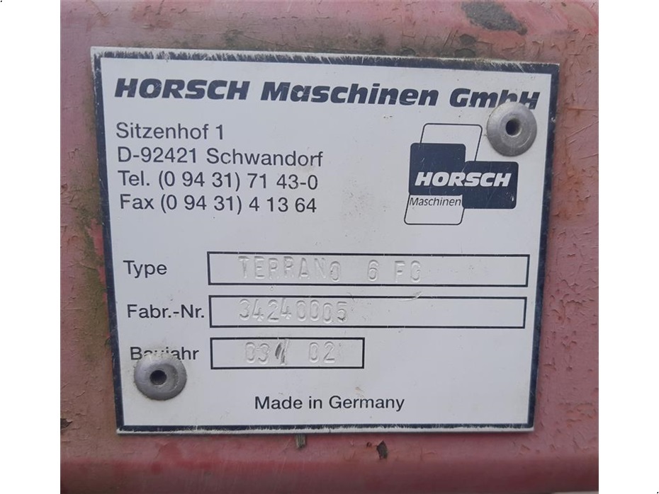 Horsch Terrano 6 FG - Harver - Stubharver - 11