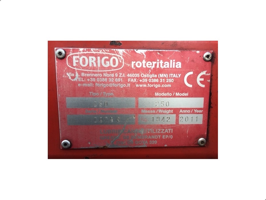 Forigo Duoplex D50-250 - Grøntsagsmaskiner - Bedformere - 6