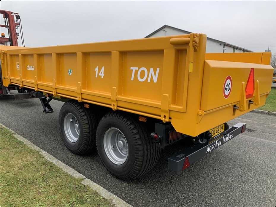 Tinaz 14 tons dumpervogn  med 3 vejstip - Vogne - 8