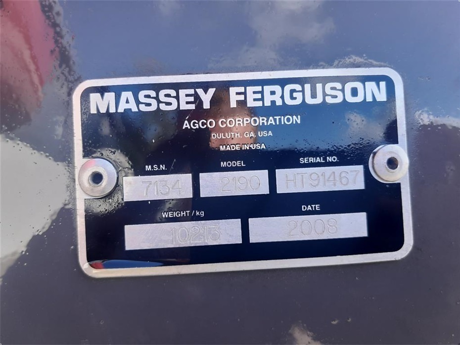 Massey Ferguson 2190 næsten nye dæk - Pressere - Bigballe - 5
