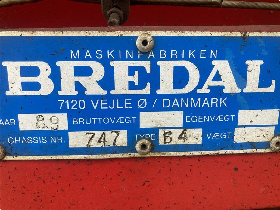 Bredal B 4 - Gødningsmaskiner - Bugserede gødningsspreder - 5
