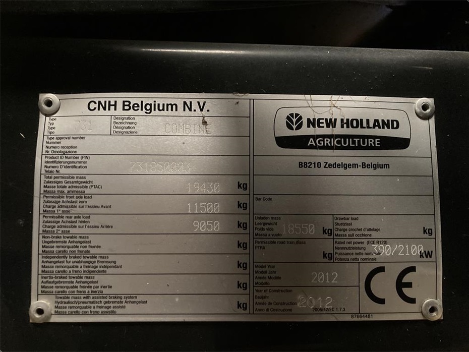 New Holland CR9090 35 fod VF bord og 4wd mm. - Høstmaskiner - Mejetærskere - 7