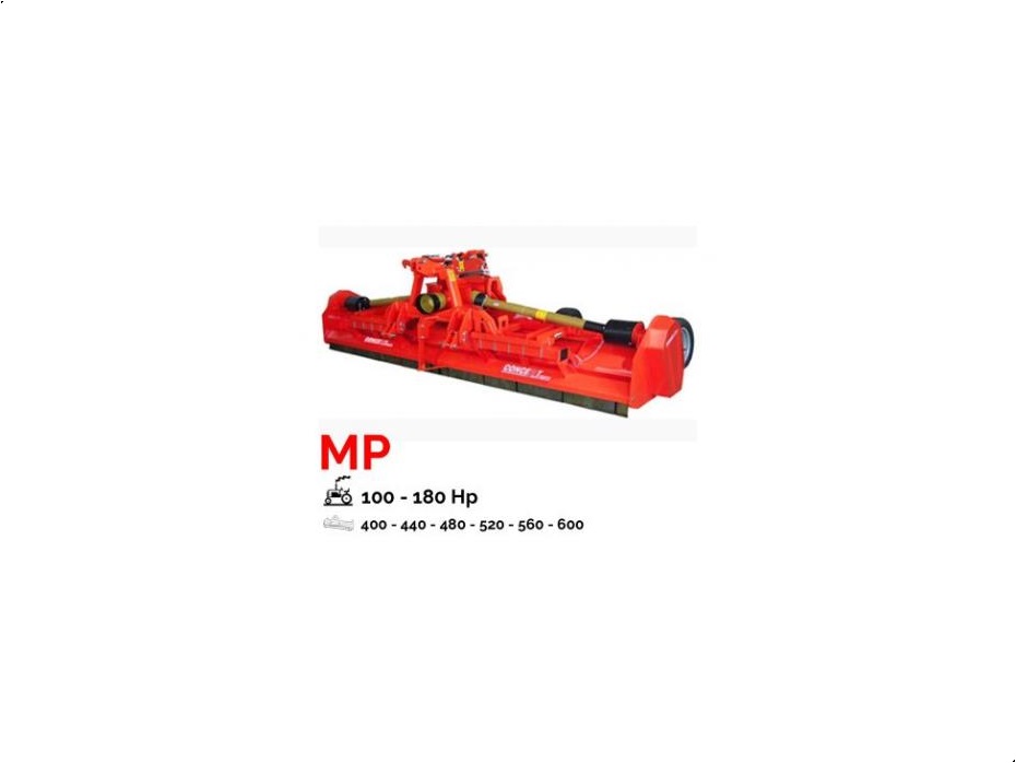 Concept Perugini MP520 Hydraulisk foldbar bagmonteret slagleklipper - Græsmaskiner - Brakslåmaskiner - 2