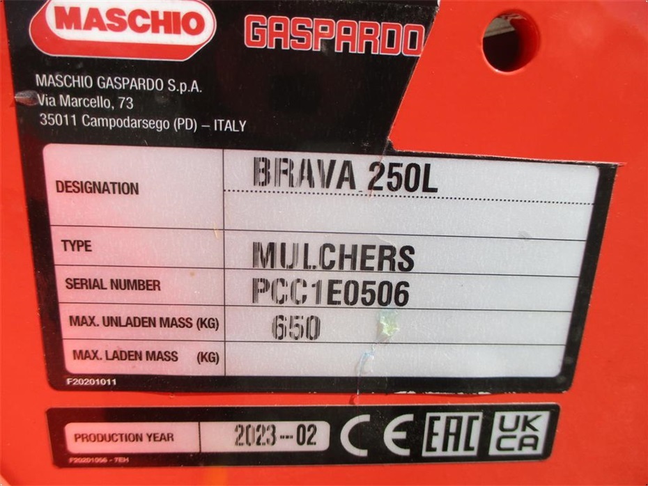 Maschio Brava 250 Kampagnepris - Græsmaskiner - Brakslåmaskiner - 5