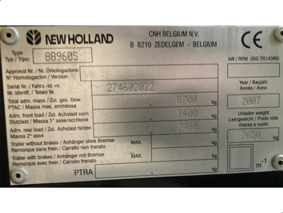 New Holland BB 960A M. Parkland ballevogn - Pressere - Flad bigballe - 7