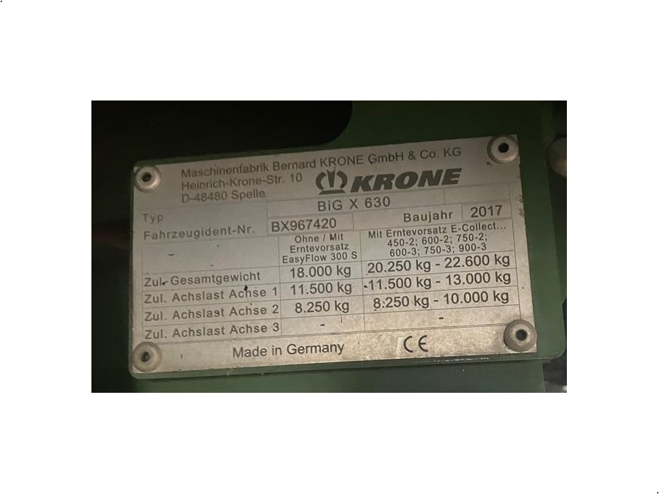 KRONE Big X 630 - Høstmaskiner - Selvkørende finsnittere - 4