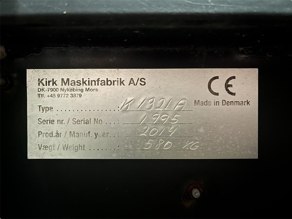 Kirk Mandskabskurv K1321A m. hydraulisk sving og alu bund Nærmest ubrugt - Læssemaskiner - Teleskoplæssere - 6