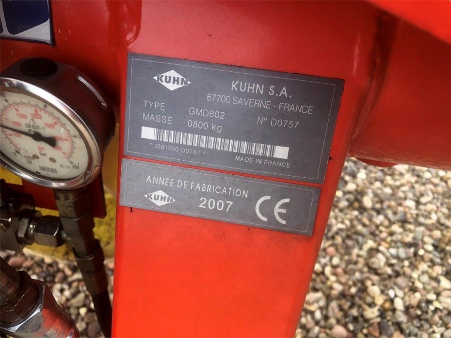 Kuhn GMD 802 Skårlægger - Græsmaskiner - Skårlæggere/skivehøstere - 7