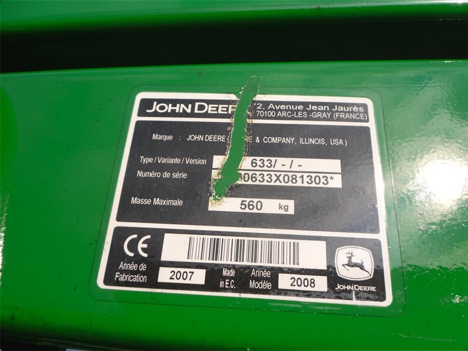John Deere 633 m/3-funktion - Traktor tilbehør - Frontlæssere - 5