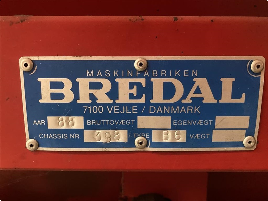 Bredal B 6 - Gødningsmaskiner - Bugserede gødningsspreder - 3