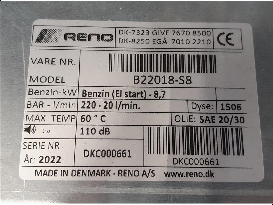 Reno PD 220/20 - Rengøring - Højtryksrensere - 4