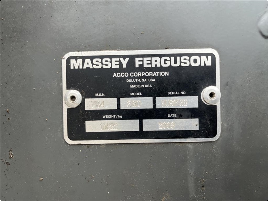 Massey Ferguson 2190 Med Pomi ballevogn - Pressere - Bigballe - 9