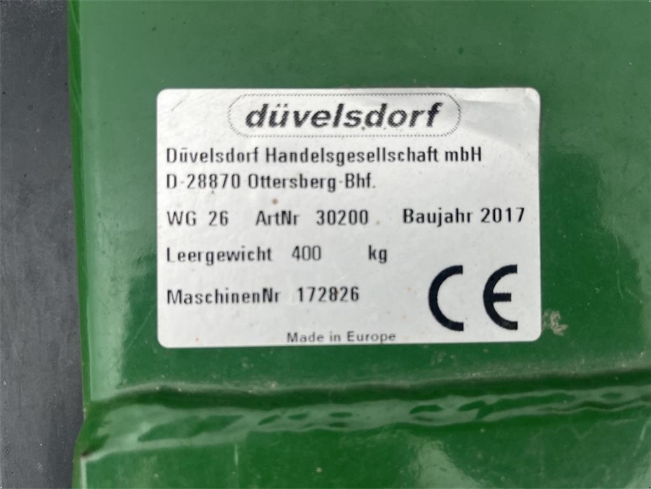 Düvelsdorf 2 M GRÆSMARKS-AFPUDSER - Græsmaskiner - Brakslåmaskiner - 4