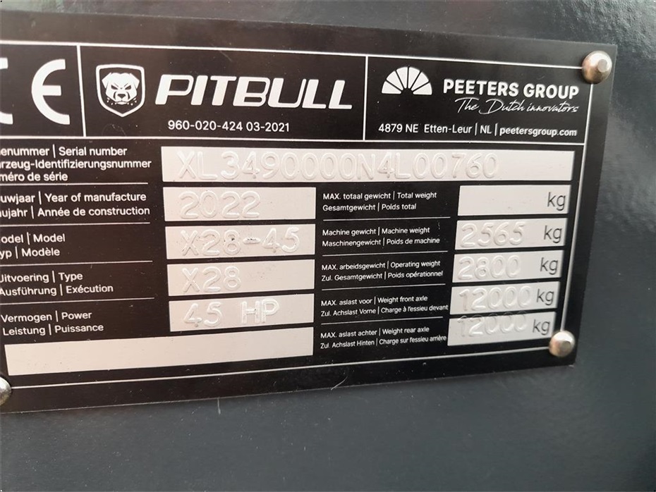 Pitbull X28-45 Plus DK - Læssemaskiner - Minilæssere - 17