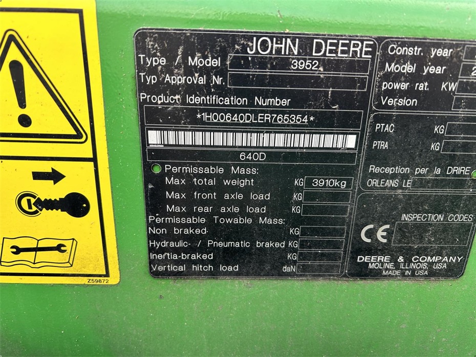 John Deere 640D - Høstmaskiner tilbehør - Skærebord - 6